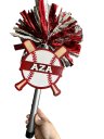Baseball Noise Maker PomPom Stick Softball Game Day Signs Sport Mom Sign